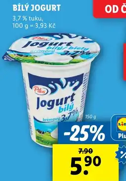 Lidl Bílý jogurt nabídka
