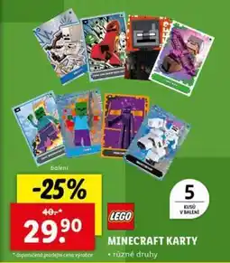 Lidl LEGO MINECRAFT KARTY nabídka