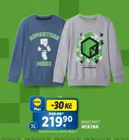 Lidl MINECRAFT MIKINA nabídka