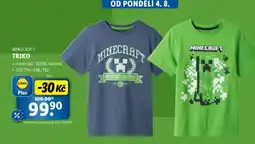 Lidl MINECRAFT TRIKO nabídka