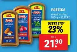 Lidl Pastika nabídka