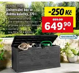 Lidl LIVARNO HOME Univerzální box se dvěma kolečky, 270 l nabídka