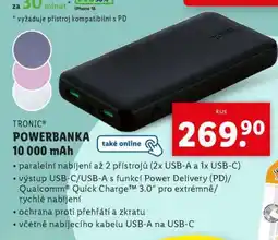Lidl TRONIC POWERBANKA 10 000 mAh nabídka