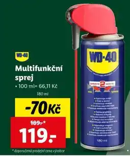 Lidl WD-40 Multifunkční sprej nabídka
