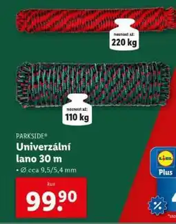 Lidl PARKSIDE Univerzální lano 30 m nabídka