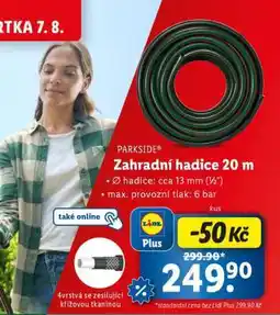 Lidl PARKSIDE Zahradní hadice 20 m nabídka