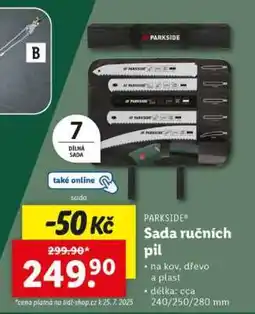 Lidl PARKSIDE Sada ručních pil nabídka