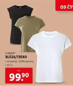 Lidl ESMARA BLŮZA/TRIKO nabídka
