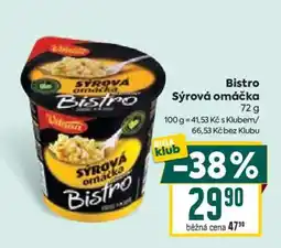 Billa Bistro Sýrová omáčka nabídka
