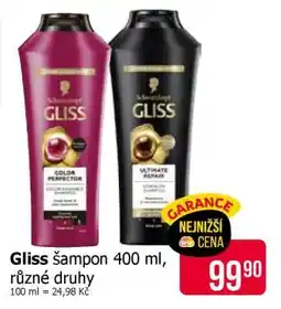 Teta Gliss šampon 400 ml, různé druhy nabídka