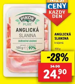 Lidl Anglická slanina nabídka