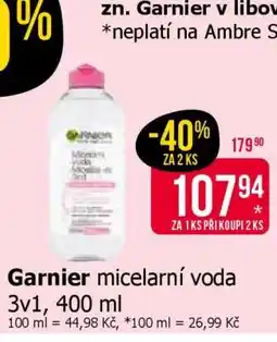 Teta Garnier micelární voda 3v1, 400 ml nabídka