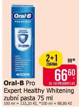 Teta Oral-B Pro Expert Healthy Whitening zubní pasta 75 ml nabídka