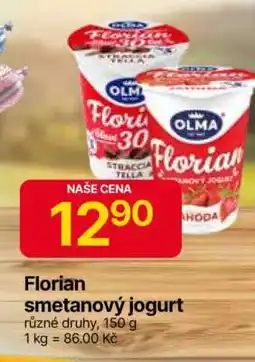 Hruška Florian Smetanový jogurt nabídka