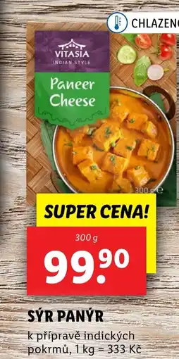 Lidl VITASIA Sýr panýr nabídka