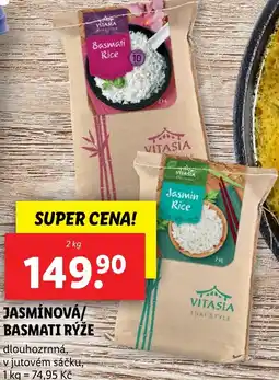 Lidl Vitasia Jasmínová/ basmati rýže nabídka