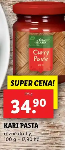Lidl Vitasia Kari pasta nabídka