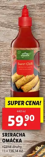 Lidl VITASIA Sriracha omáčka nabídka