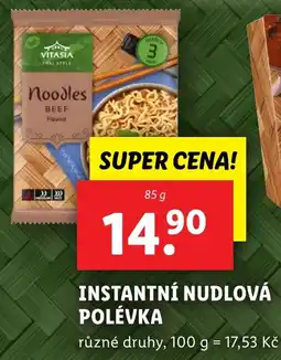 Lidl VITASIA Instantní nudlová polévka nabídka