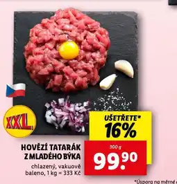 Lidl Hovězí tatarák z mladého býka nabídka