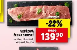 Lidl Vepřová žebra s kostí nabídka