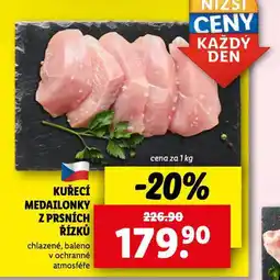 Lidl Kuřecí medailonky z prsních řízků nabídka