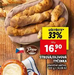 Lidl Sýrová / olivová tyčinka nabídka