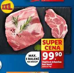 Lidl Vepřová krkovice bez kosti nabídka