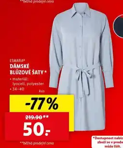 Lidl Dámsé blůzové šaty nabídka