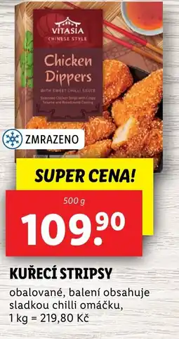 Lidl VITASIA Kuřecí stripsy nabídka