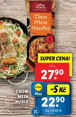 Lidl VITASIA Chow mein nudle bezvaječné nabídka