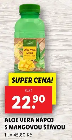 Lidl Aloe vera nápoj s mangovou šťávou nabídka