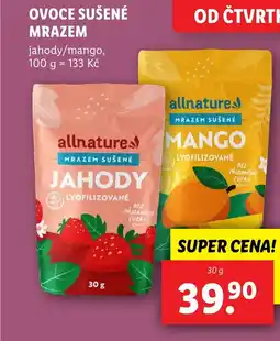 Lidl Ovoce sušené mrazem nabídka