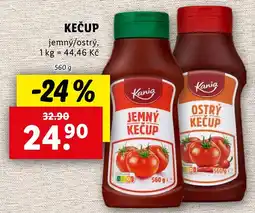Lidl KEČUP jemný/ostrý nabídka