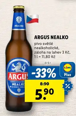 Lidl Argus nealko nabídka