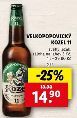 Lidl Velkopopovický kozel 11 nabídka