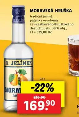 Lidl Moravská hruška nabídka