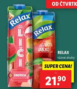 Lidl RELAX různé druhy nabídka