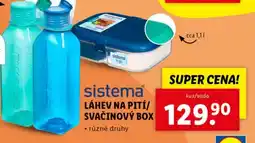 Lidl SISTEMA Láhev na pití/ svačinový box nabídka