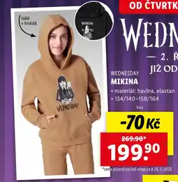 Lidl WEDNESDAY MIKINA nabídka