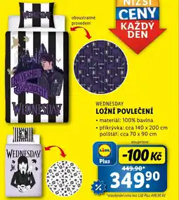 Lidl WEDNESDAY Ložní povlečení nabídka