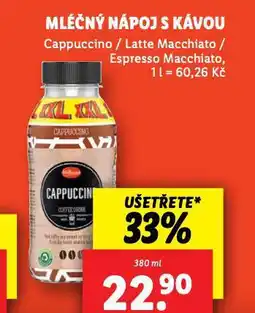 Lidl Mléčný nápoj s kávou nabídka