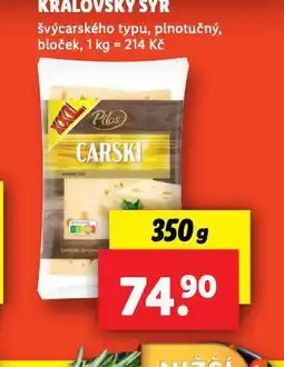 Lidl Královský sýr nabídka