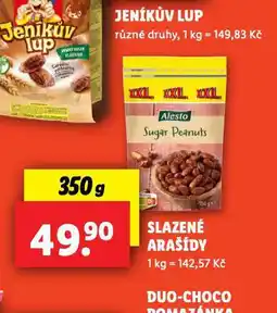 Lidl Slazené arašídy nabídka