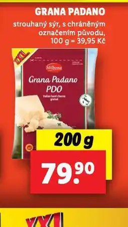 Lidl Grana padano nabídka