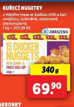 Lidl Kuřecí nugetky nabídka