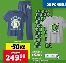 Lidl Pyžamo minecraft nabídka