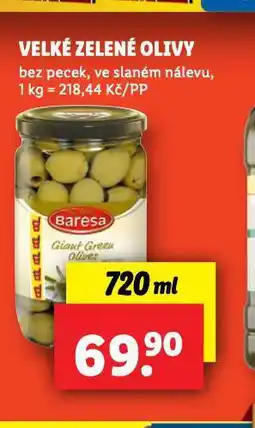 Lidl Velké zelené olivy nabídka