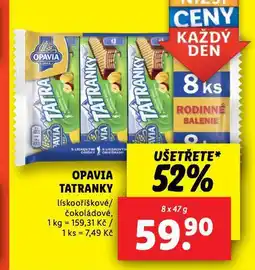 Lidl Opavia tatranky nabídka