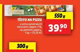 Lidl Těsto na pizzu nabídka